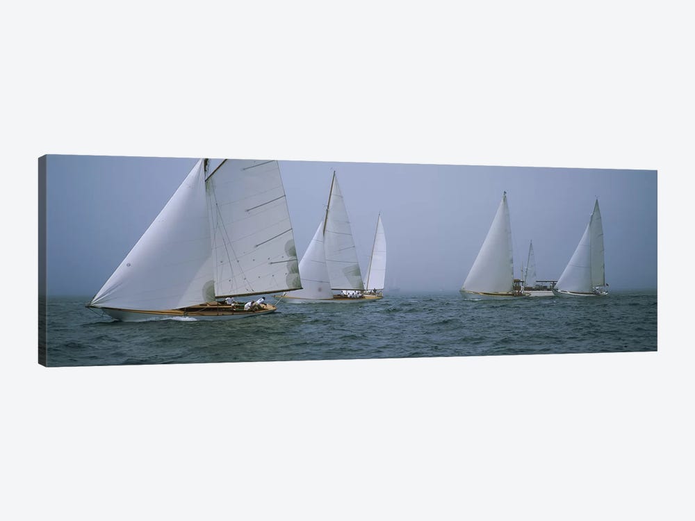 Sailboats at regattaNewport, Rhode Island, USA by Panoramic Images 1-piece Canvas Art Print