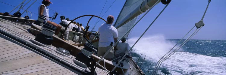 Group of people racing in a sailboatGrenada by Panoramic Images wall art