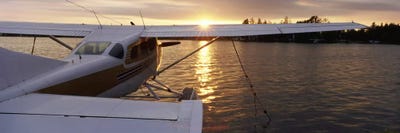 High angle view of a sea planeLake Spenard, Anchorage, Alaska, USA by Panoramic Images multi panel art