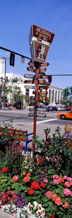 Street Name signs at the roadsideAnchorage, Alaska, USA by Panoramic Images wall art