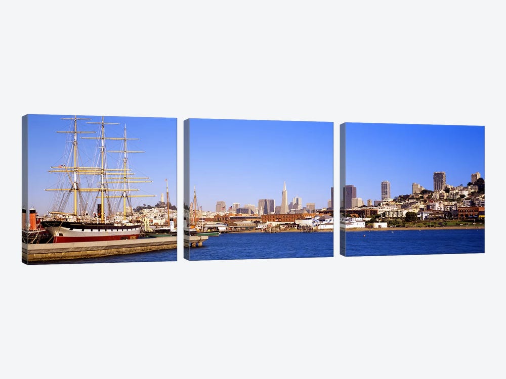 San Francisco CA by Panoramic Images 3-piece Canvas Artwork