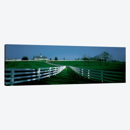 Outdoor Fields Of A Horse Farm, Lexington, Kentucky, USA Canvas Print #PIM311} by Panoramic Images Canvas Wall Art