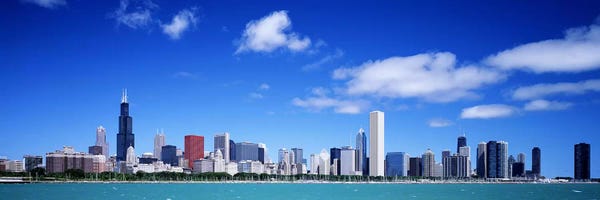 Blue: Skyline, Chicago, Illinois, USA by Panoramic Images