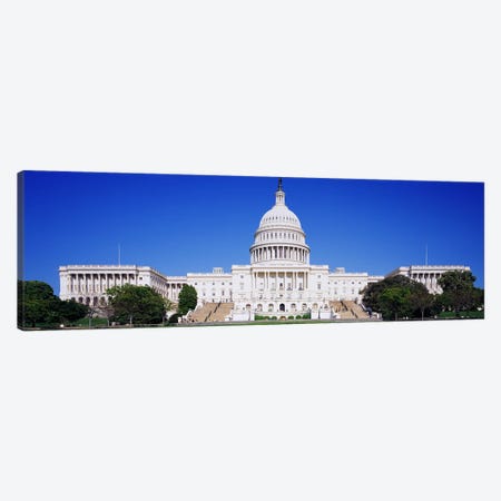 Facade of a government building, Capitol Building, Capitol Hill, Washington DC, USA Canvas Print #PIM3126} by Panoramic Images Canvas Art