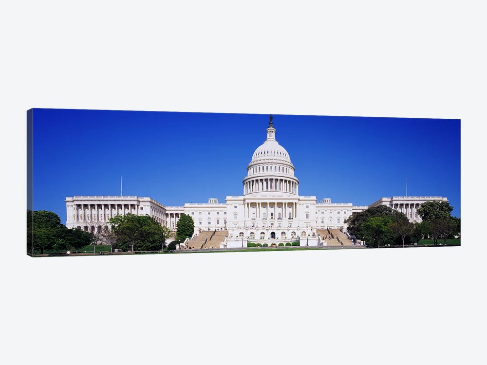 Facade of a government building, Capitol Building, Capitol Hill, Washington DC, USA by Panoramic Images 1-piece Art Print