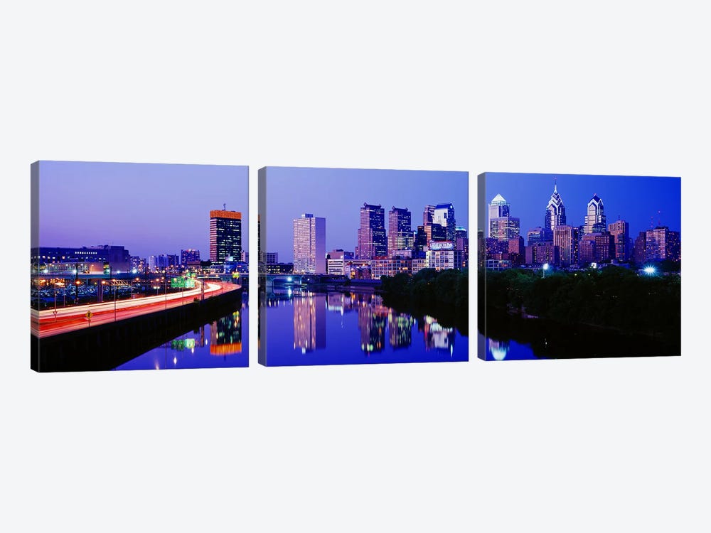 Philadelphia, Pennsylvania, USA by Panoramic Images 3-piece Canvas Print