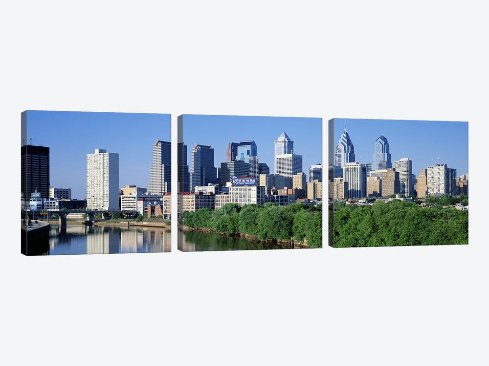 Philadelphia, Pennsylvania, USA #2 by Panoramic Images 3-piece Canvas Print