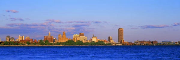 Buffalo: Buildings at the waterfront, Buffalo, Niagara River, Erie County, New York State, USA #2 by Panoramic Images