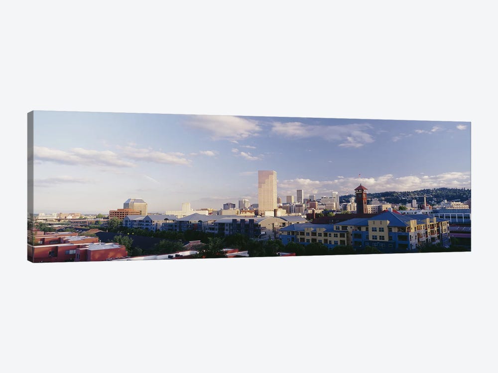 High angle view of buildings in a city, Portland, Oregon, USA by Panoramic Images 1-piece Canvas Art Print