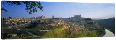 Aerial View Of The Old City, Toledo, Spain Canvas Art Print