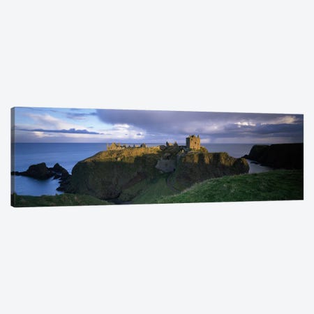 High-Angle View Of Dunnottar Castle, Near Stonehaven, Scotland, United Kingdom Canvas Print #PIM3161} by Panoramic Images Canvas Art Print