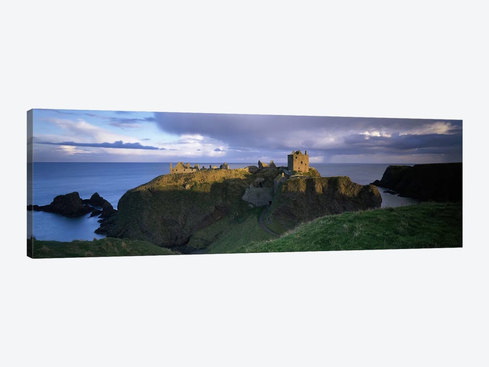 High-Angle View Of Dunnottar Castle, Near Stonehaven, Scotland, United Kingdom by Panoramic Images 1-piece Canvas Wall Art