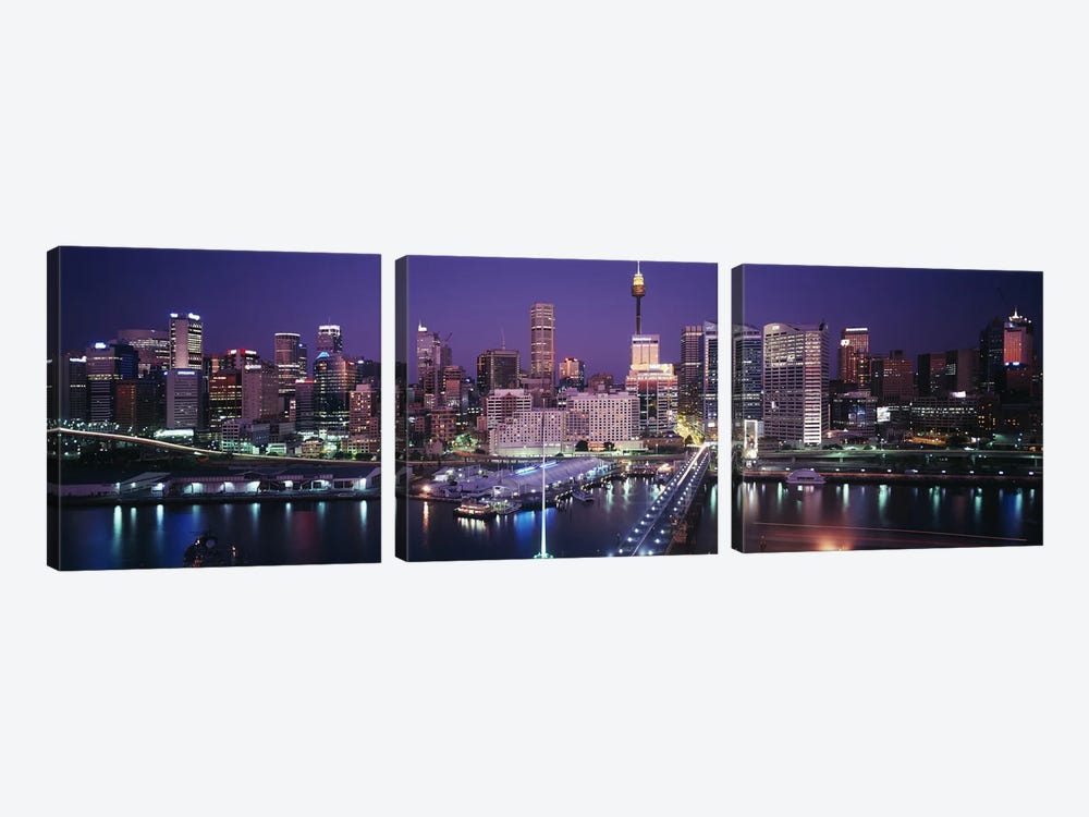Partial View Of The Downtown Skyline, Sydney, Australia by Panoramic Images 3-piece Canvas Print