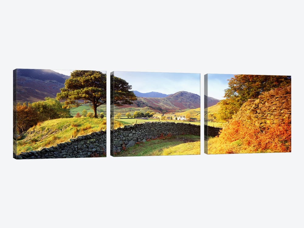 Countryside Landscape, Lake District, Cumbria County, England, United Kingdom by Panoramic Images 3-piece Canvas Wall Art
