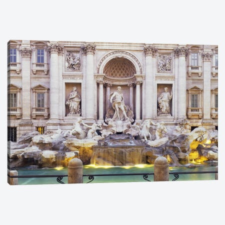 Trevi Fountain Rome Italy Canvas Print #PIM3172} by Panoramic Images Canvas Art