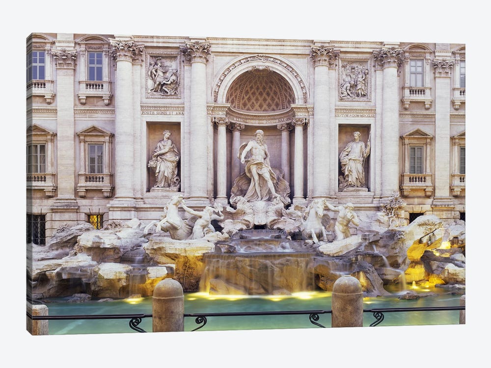 Trevi Fountain Rome Italy by Panoramic Images 1-piece Canvas Art
