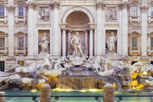 Fountains: Trevi Fountain Rome Italy by Panoramic Images