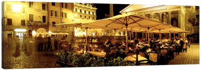 Gruppo Di Rienzo Café, Rome, Lazio Region, Italy Canvas Art Print - Restaurant & Diner Art