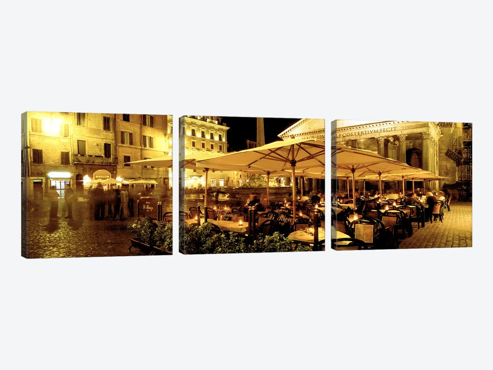 Gruppo Di Rienzo Café, Rome, Lazio Region, Italy by Panoramic Images 3-piece Canvas Art