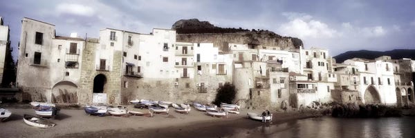 Sicily: Seafront Architecture, Cefalu, Palermo, Sicily, Italy by Panoramic Images