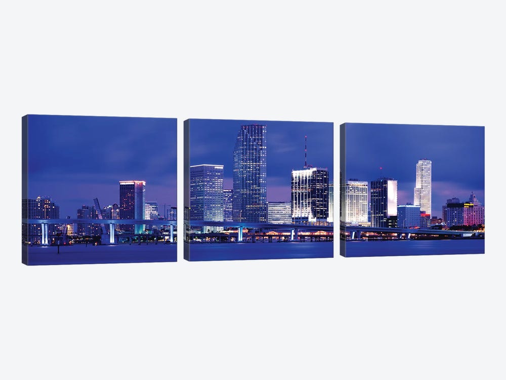 Miami, Florida, USA by Panoramic Images 3-piece Canvas Wall Art