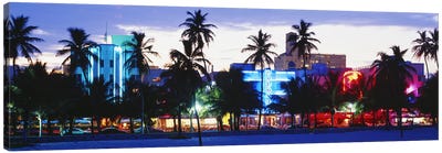 South Beach Miami Beach Florida USA Canvas Art Print - Palm Tree Art