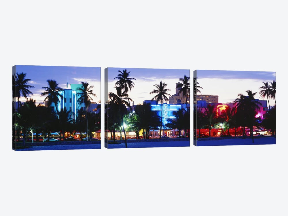 South Beach Miami Beach Florida USA by Panoramic Images 3-piece Art Print