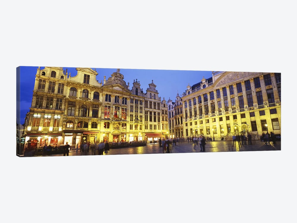 Grand Place (Grote Markt) At Night, Brussels, Belgium by Panoramic Images 1-piece Canvas Art
