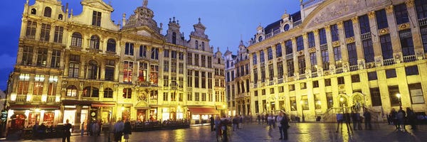 Belgium: Grand Place (Grote Markt) At Night, Brussels, Belgium by Panoramic Images