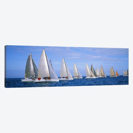 Yachts in the oceanKey West, Florida, USA Canvas Print #PIM3196} by Panoramic Images Canvas Art Print