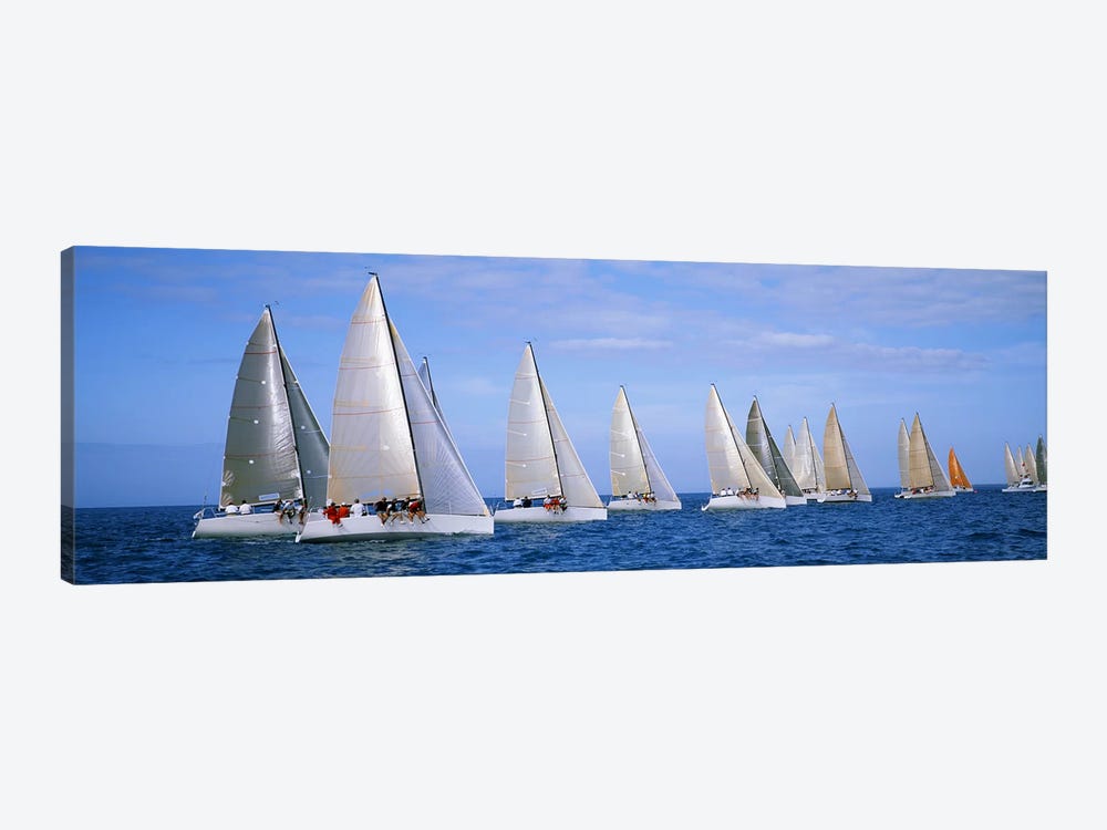 Yachts in the oceanKey West, Florida, USA by Panoramic Images 1-piece Canvas Art