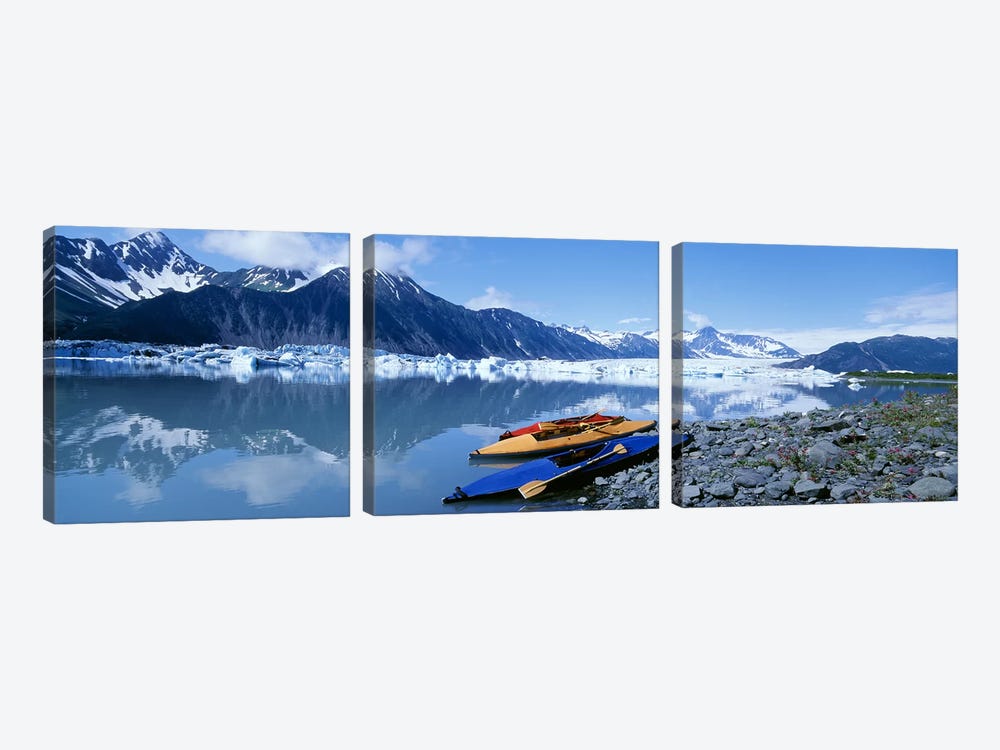 Riverside Kayaks, Alaska, USA by Panoramic Images 3-piece Art Print