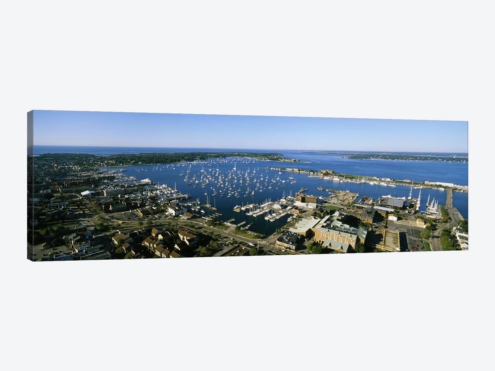 Aerial View Of Newport Harbor, Newport, Rhode Island, USA by Panoramic Images 1-piece Canvas Art Print