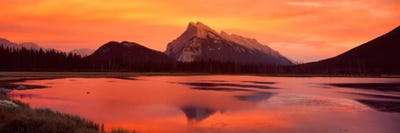 Mt Rundle & Vermillion Lakes Banff National Park Alberta Canada by Panoramic Images canvas print