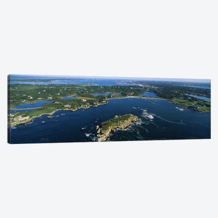 Coastal Landscape, Narraganset Bay, Rhode Island, USA Canvas Print #PIM3200} by Panoramic Images Canvas Art