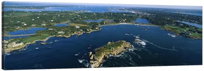 Coastal Landscape, Narraganset Bay, Rhode Island, USA Canvas Art Print - Rhode Island Art