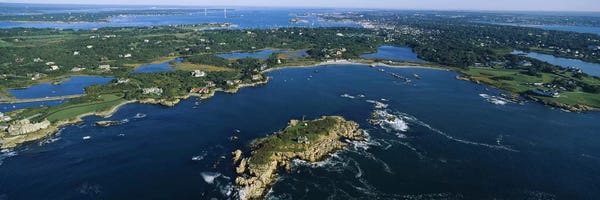 Rhode Island: Coastal Landscape, Narraganset Bay, Rhode Island, USA by Panoramic Images