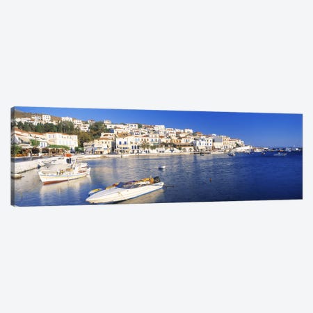 Waterfront Architecture, Batsi, Andros, Cyclades, Greece Canvas Print #PIM3205} by Panoramic Images Canvas Art Print
