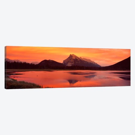 Mt Rundle & Vermillion Lakes Banff National Park Alberta Canada Canvas Print #PIM320} by Panoramic Images Canvas Art Print