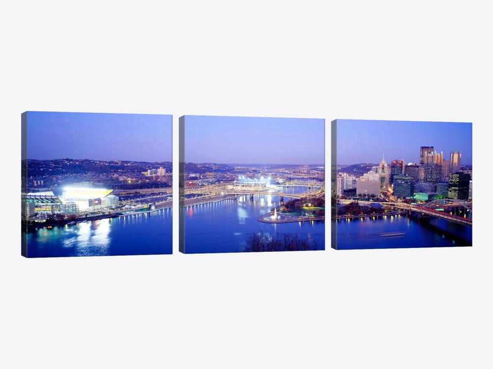 PittsburghPennsylvania, USA by Panoramic Images 3-piece Canvas Artwork
