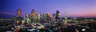 NightDallas, Texas, USA by Panoramic Images canvas print