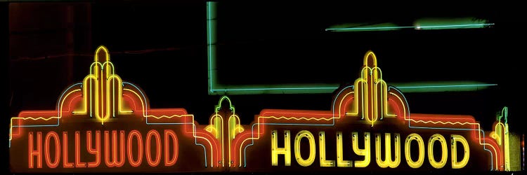 Hollywood Neon Sign Los Angeles CA by Panoramic Images wall art