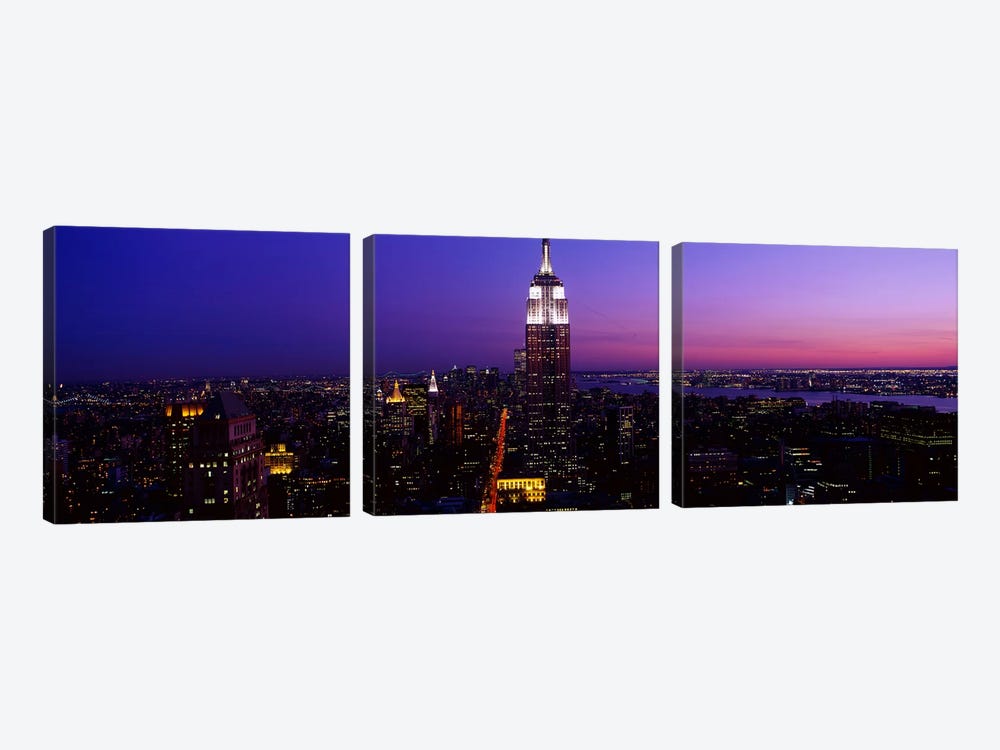 New York NY by Panoramic Images 3-piece Canvas Wall Art