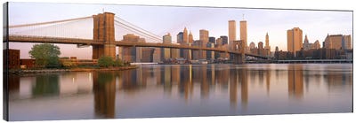Brooklyn Bridge Manhattan New York City NY Canvas Art Print - New York City Skylines