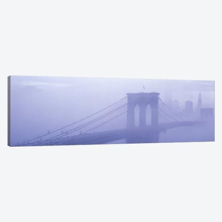 Brooklyn Bridge New York NY Canvas Print #PIM3228} by Panoramic Images Canvas Wall Art
