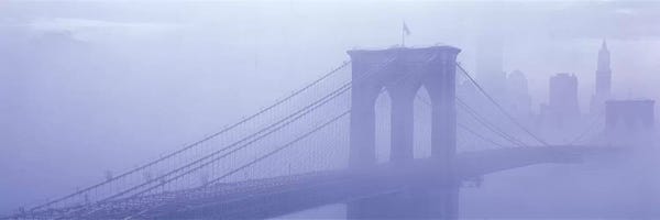 Famous Bridges: Brooklyn Bridge New York NY by Panoramic Images