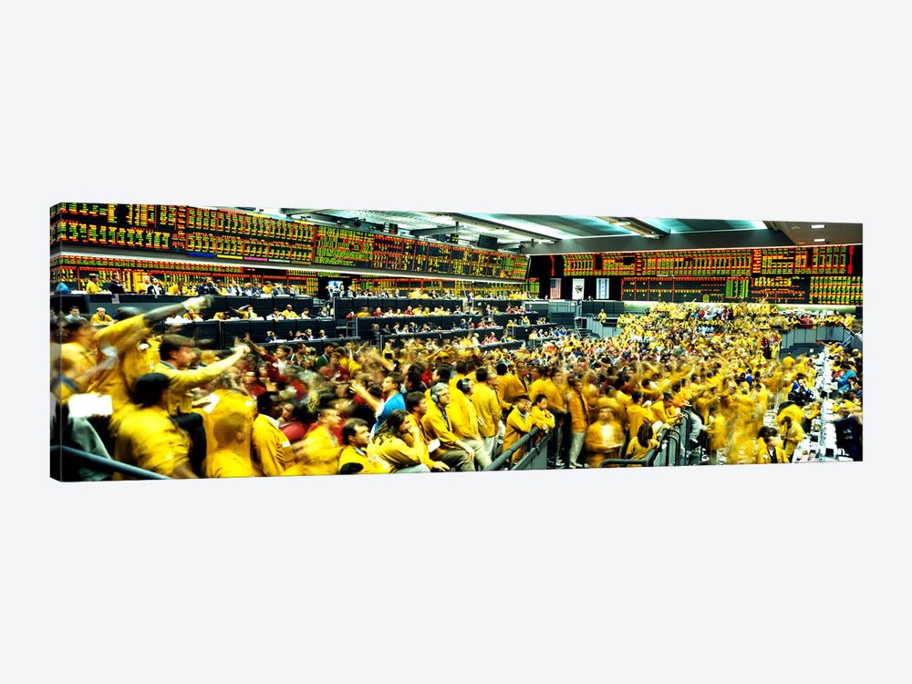 Futures and Options Traders Chicago Mercantile Exchange Chicago IL by Panoramic Images 1-piece Canvas Wall Art
