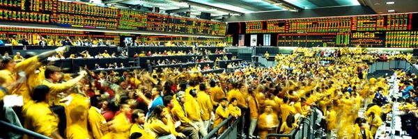 Illinois: Futures and Options Traders Chicago Mercantile Exchange Chicago IL by Panoramic Images