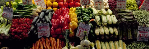Fruits and vegetables at a market stall, Pike Place Market, Seattle, King County, Washington State, USA #2