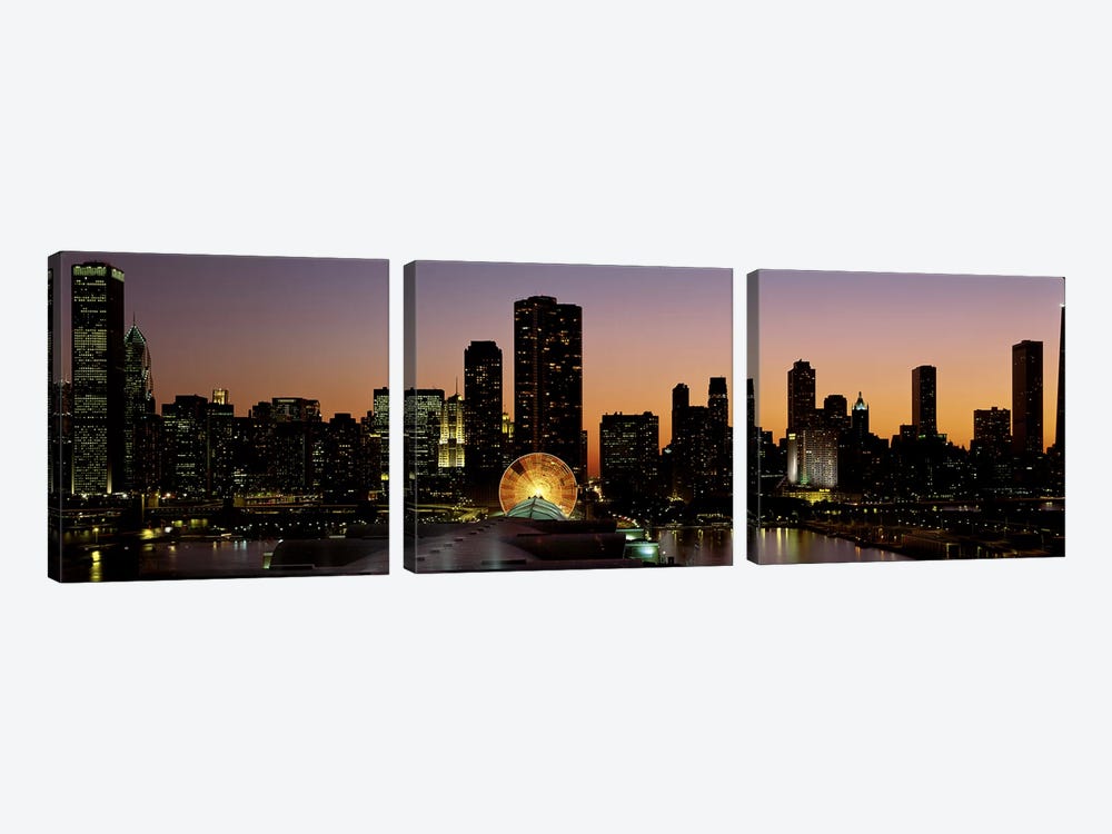 ChicagoIllinois, USA by Panoramic Images 3-piece Canvas Art Print
